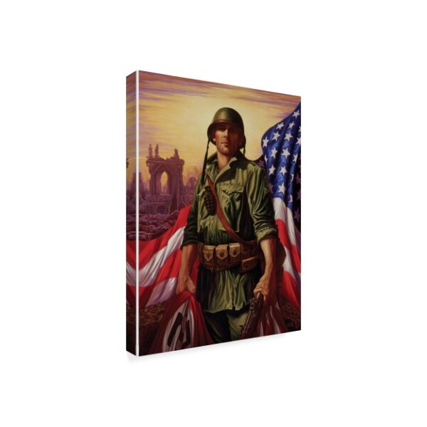 Christopher Nick 'Liberty Soldier' Canvas Art,14x19